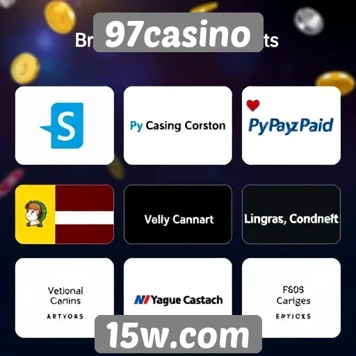 Métodos de pagamento aceitos no 97casino